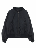 Prada Chamarra Bomber Con Placa Del Logo 2010 Black USED