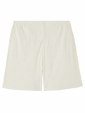 Off-White Terry Cotton Bowling Shorts Cream
