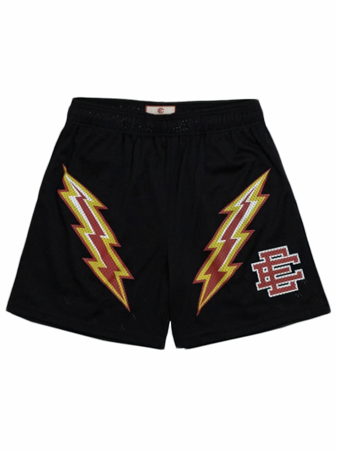 Eric Emanuel EE Basic/Core Lightning Bolt Short Black/Yellow/Red