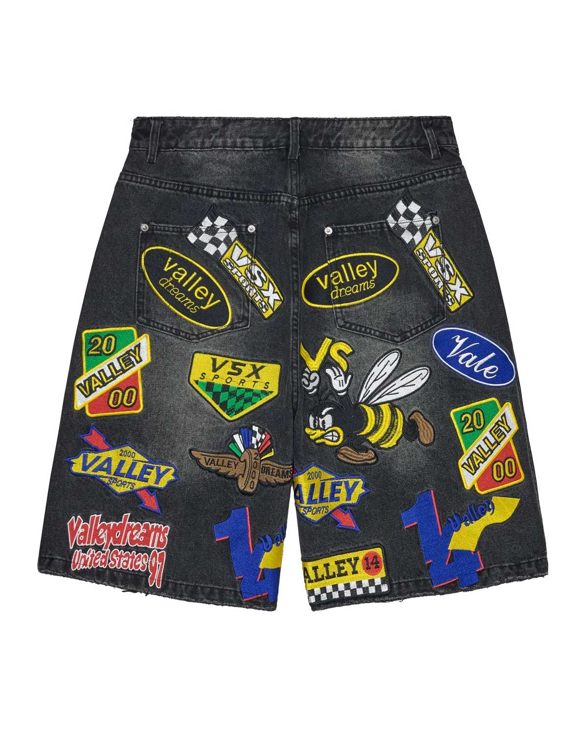 Valley Forever Passport Jorts Black