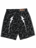 Adidas x Bape Camo Jacquard Shark Denim Jorts Black