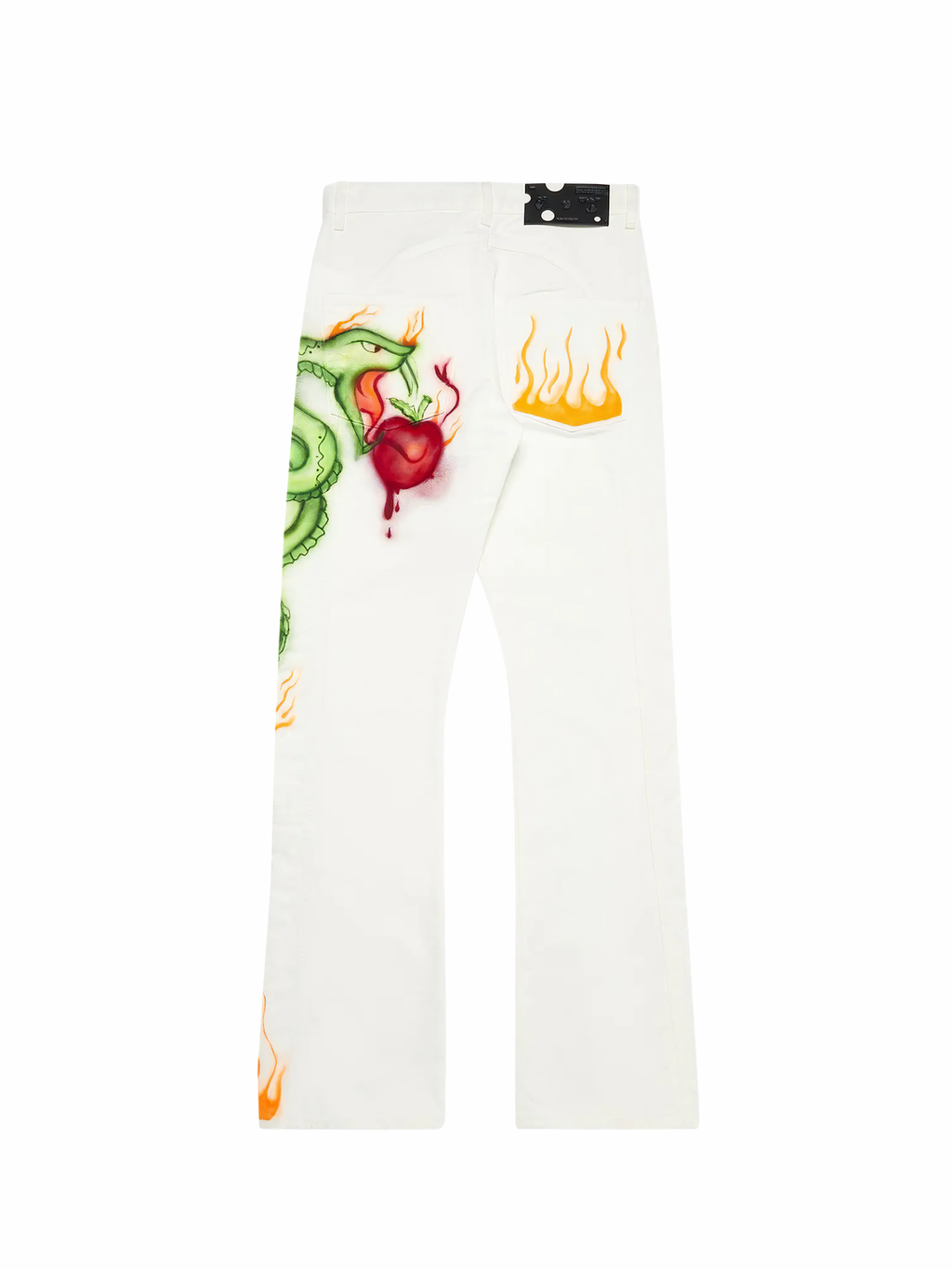 Off-White Baby Brush Contour Jeans White/Multicolor