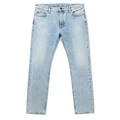 Palm Angels Curved Logo Back 5 Pocket Light Blue/White
