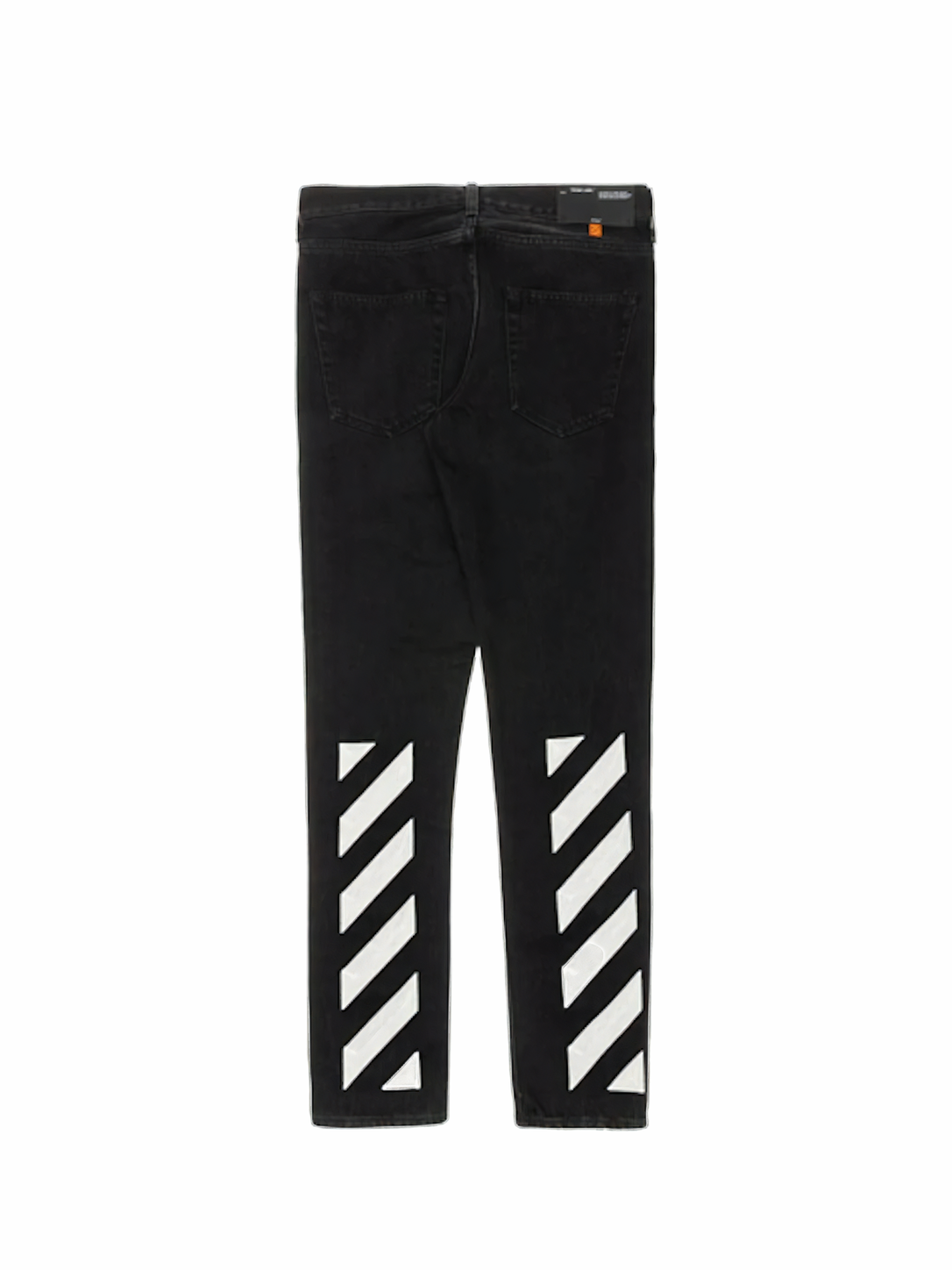 Off-White Diag Slim Fit Denim Jeans Black
