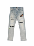 Amiri Vintage Patch Slim Jean Antique Indigo