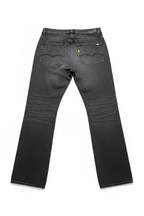 Amiri Varsity Eagle Logo Straight Jean Faded Black