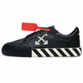 Off-White Low Vulcanized Canvas Sneakers in Black White