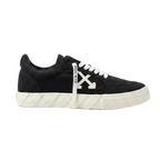 Off-White Low Vulcanized Canvas Sneakers in Black White