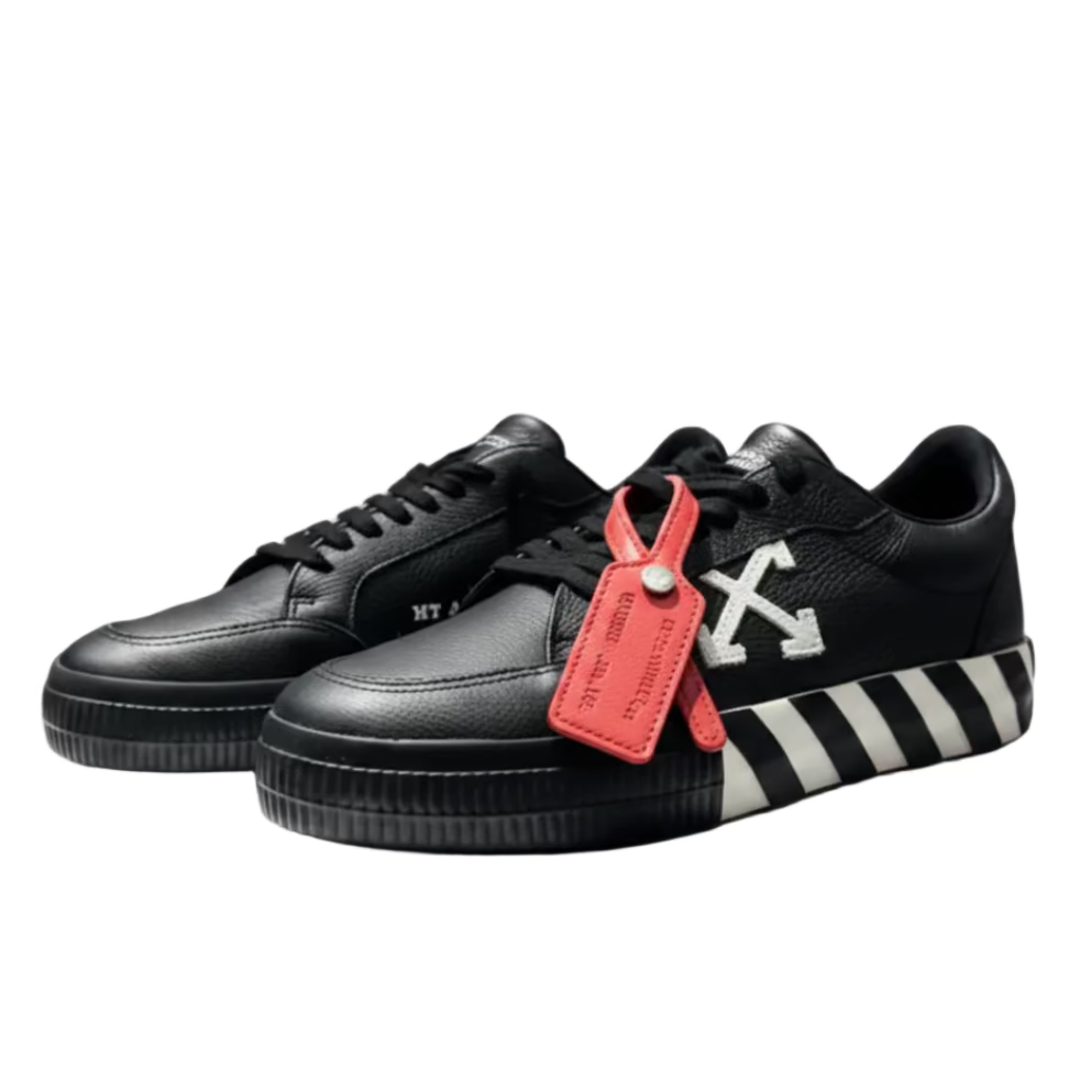 Off-White Vulcanized Low Black White