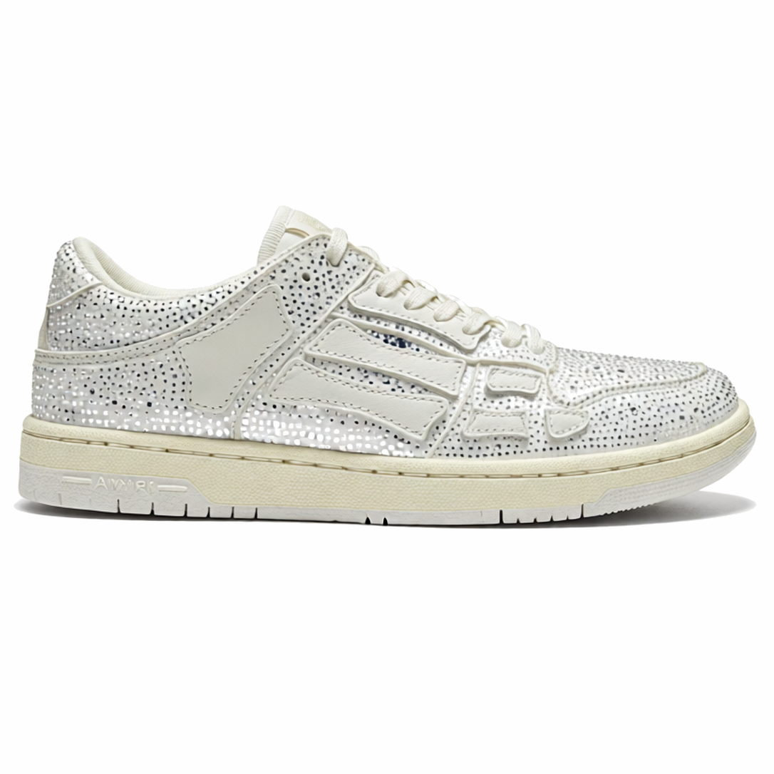 Amiri Skel Top Low Crystal White
