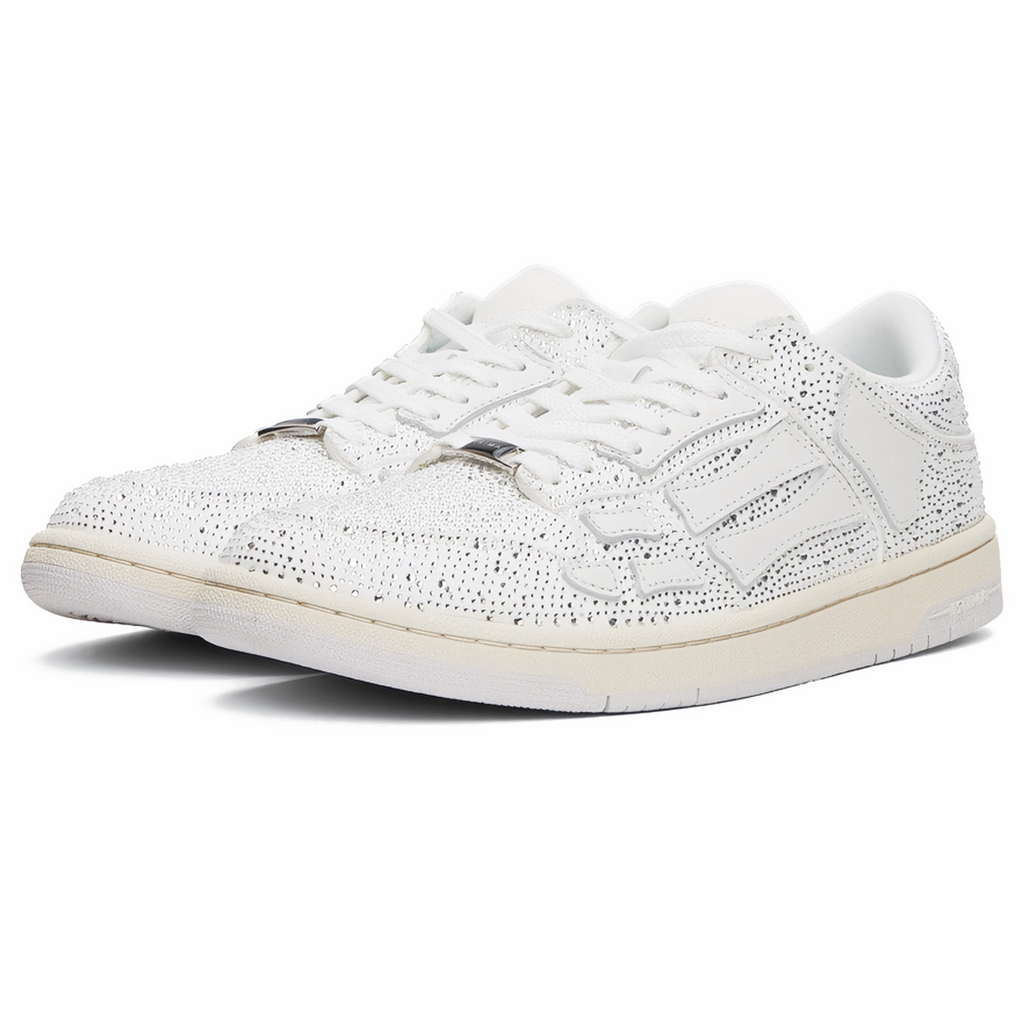 Amiri Skel Top Low Crystal White