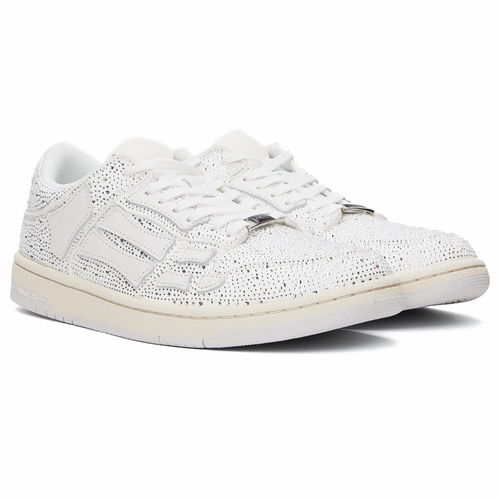Amiri Skel Top Low Crystal White