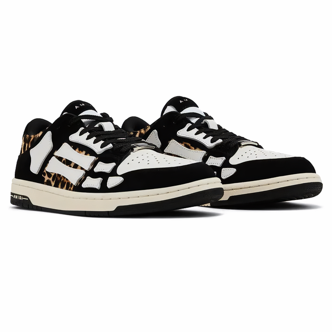 Amiri Skel Top Low Leopard Black