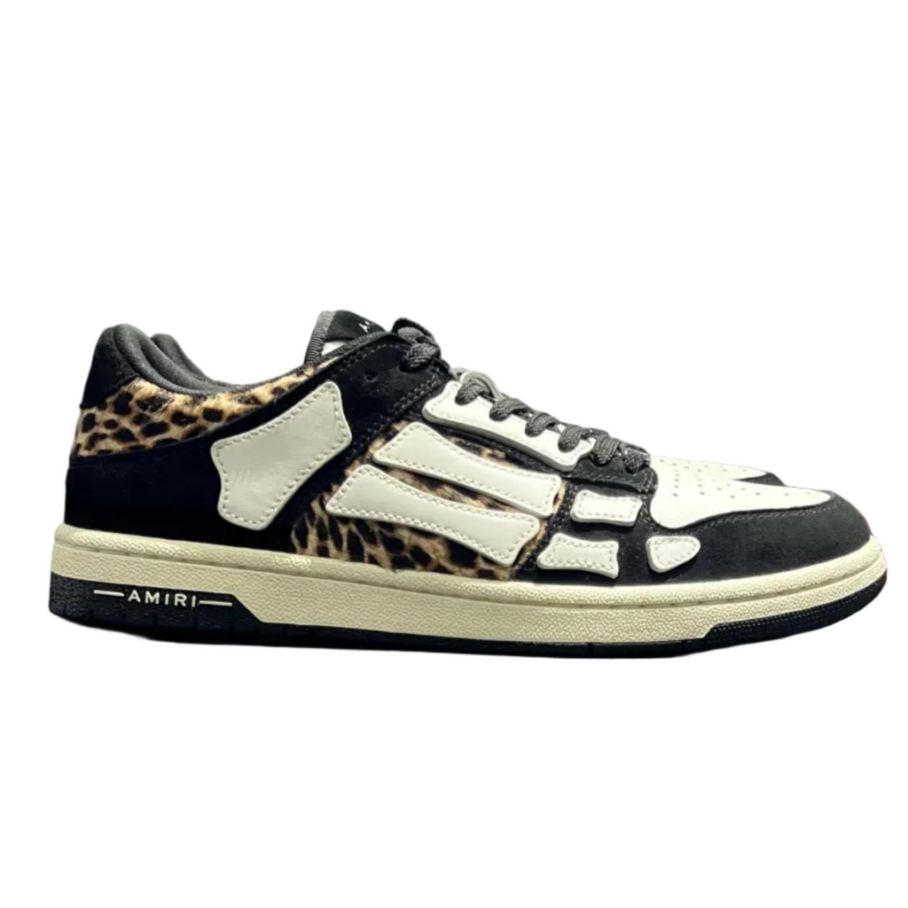 Amiri Skel Top Low Leopard Black