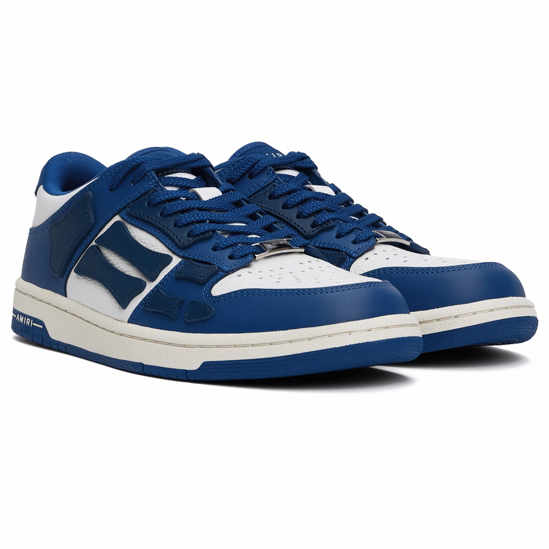 Amiri Skel Top Low Blue/White