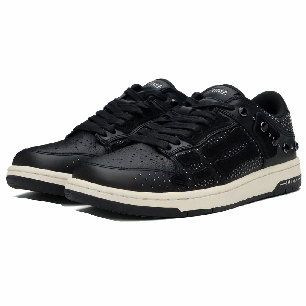 Amiri Skel Top Low Studded Black