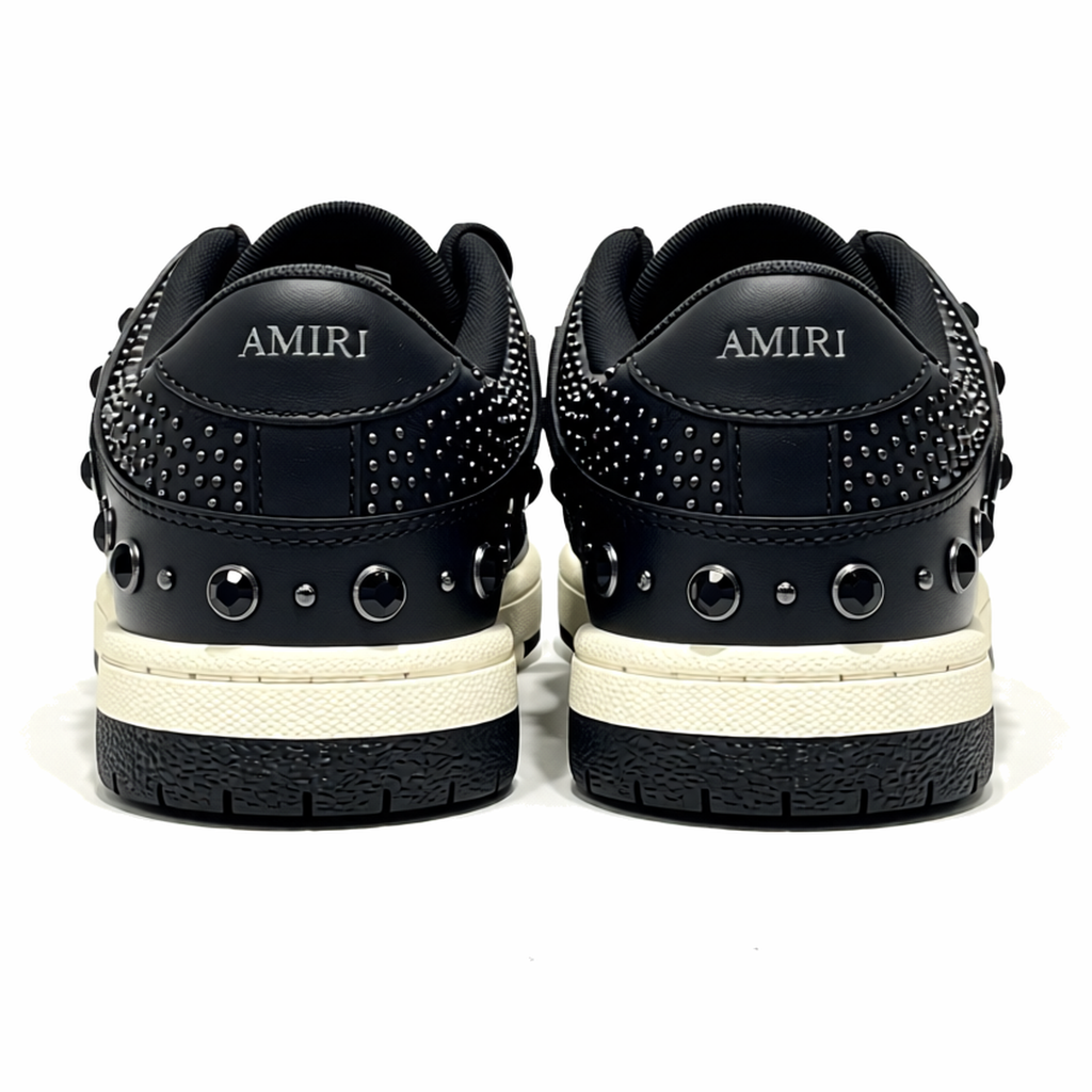 Amiri Skel Top Low Studded Black