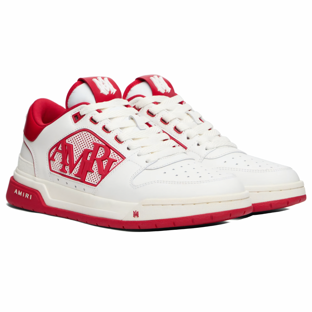 Amiri Classic Low White/Red