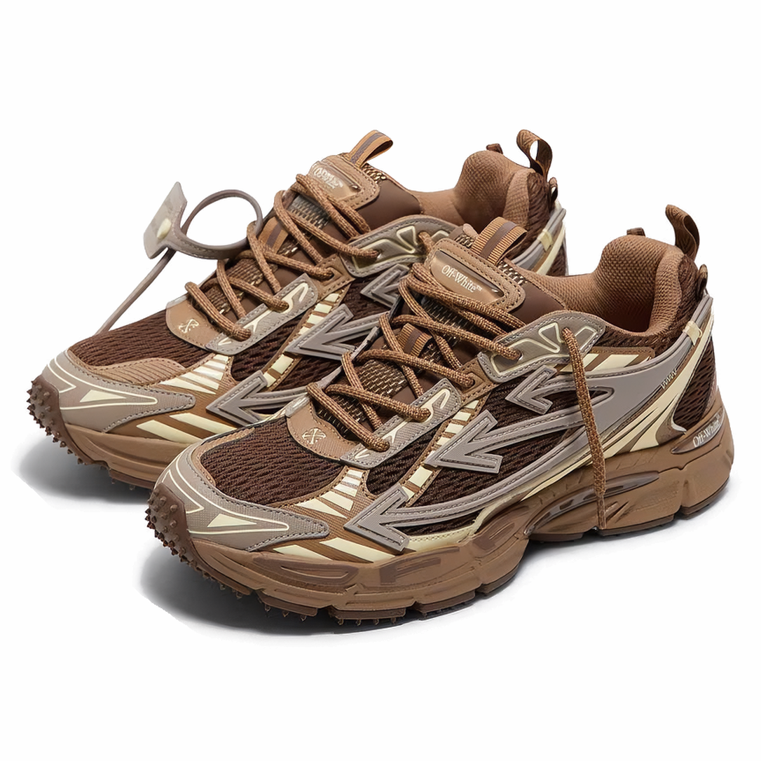 Off-White Be Right Back Dark Brown/Cream