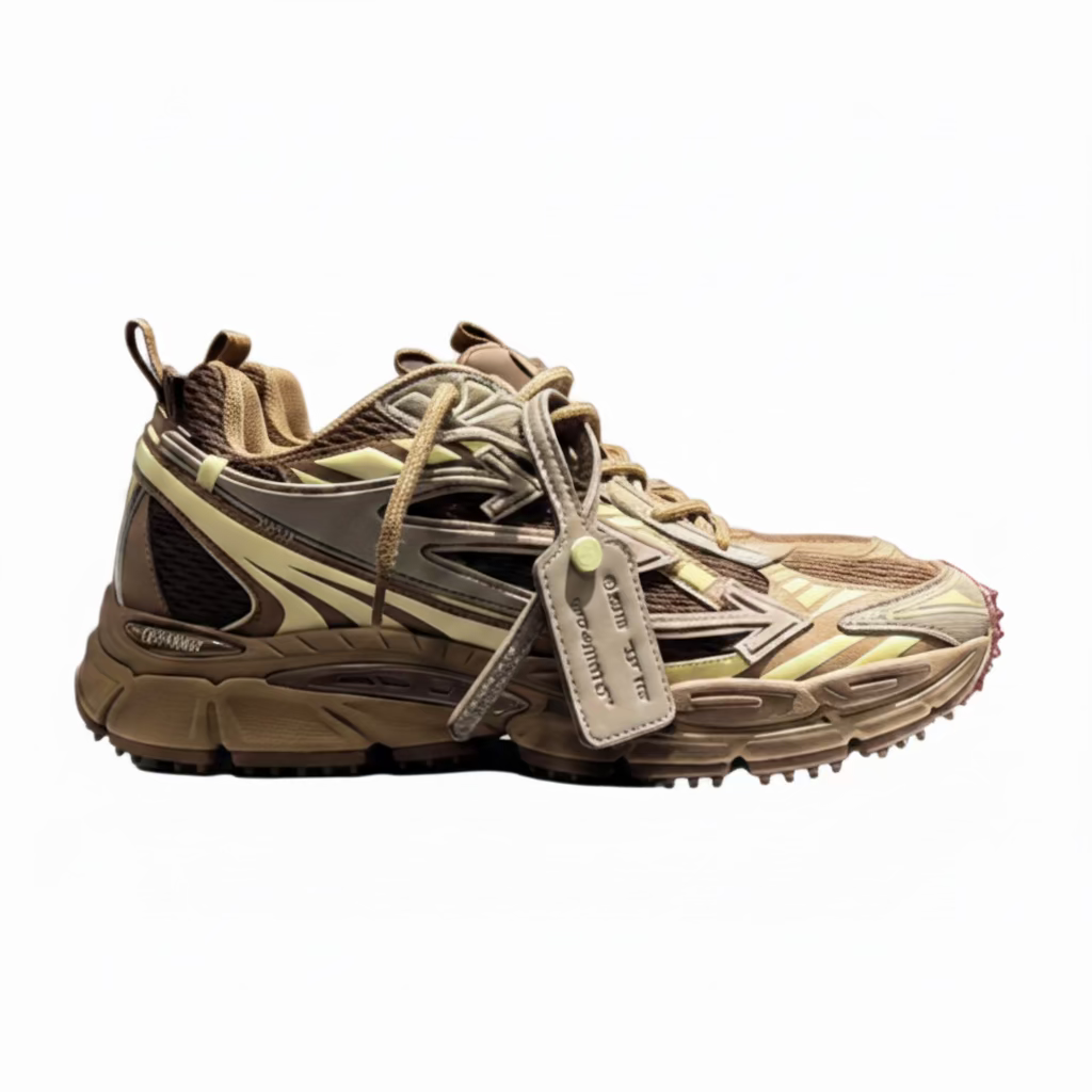 Off-White Be Right Back Dark Brown/Cream