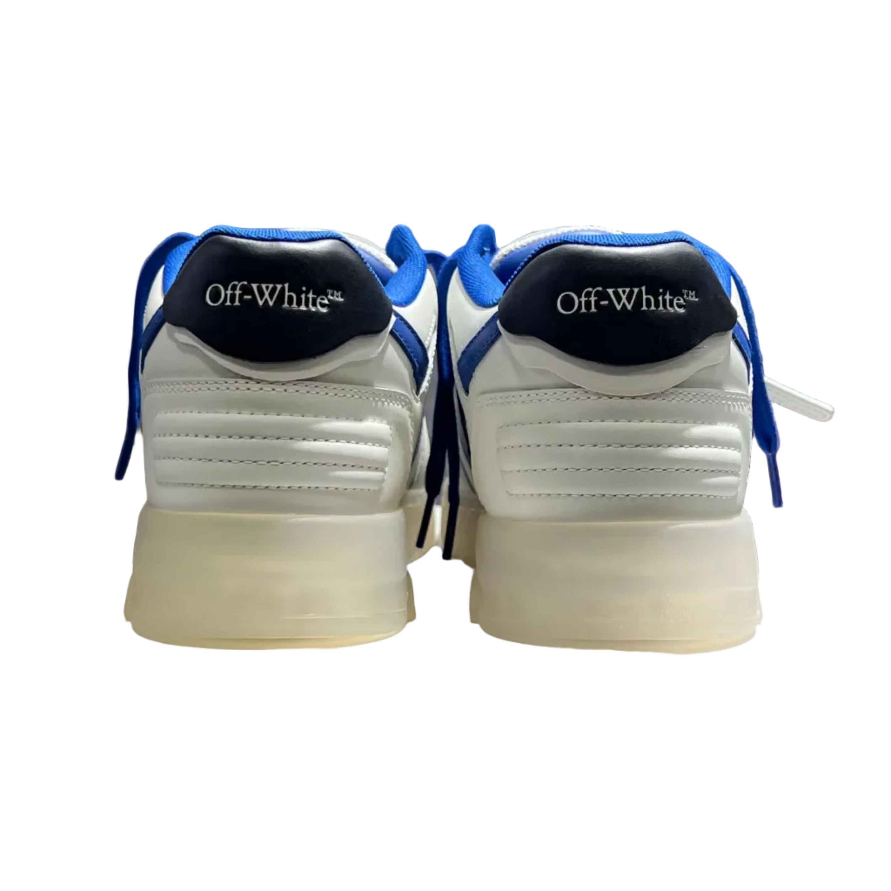 Off-White Out Of Office OOO Low Tops White/Blue/Transparent