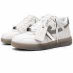 Off-White Out Of Office OOO Metal Low Top Women's White/Gray