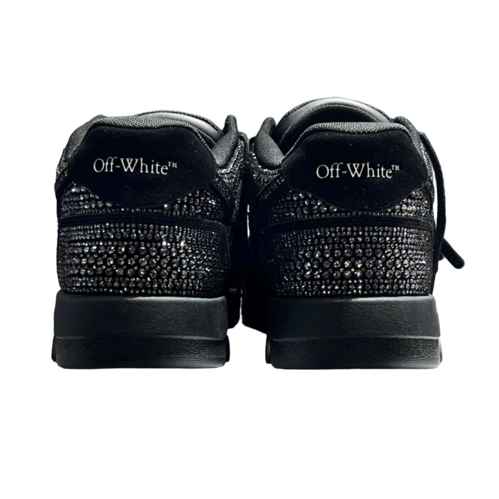 Off-White Out Of Office Low Tops Strass Crystal Embellished Black