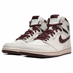 Nike Jordan 1 High x A Ma Maniere Sail/Burgundy Crush