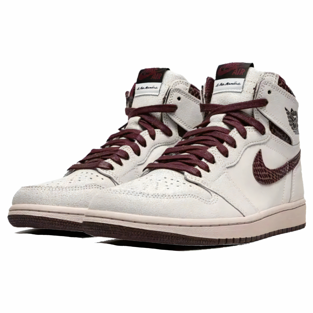 Nike Jordan 1 High x A Ma Maniere Sail/Burgundy Crush