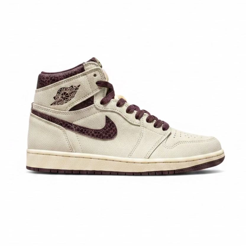 Nike Jordan 1 High x A Ma Maniere Sail/Burgundy Crush