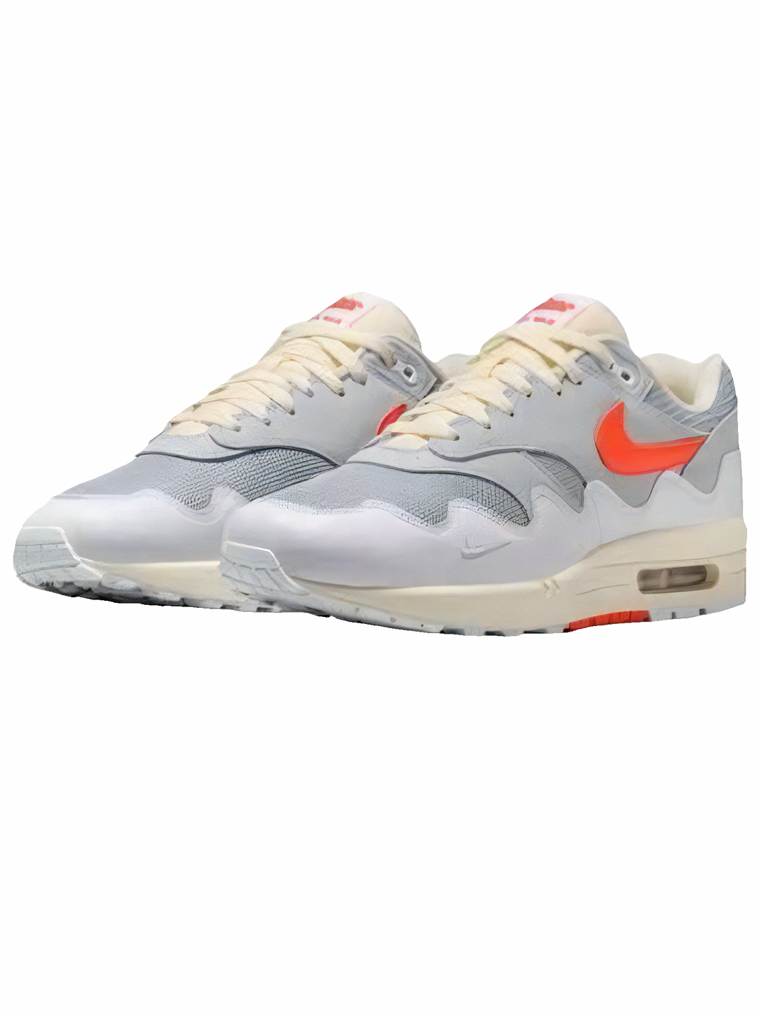 Nike Air Max 1 Patta Waves White/Hyper Crimson