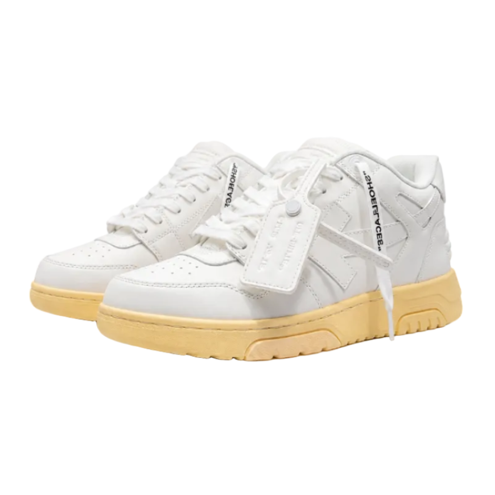 Off-White Out Of Office OOO Low Tops White/Yellow