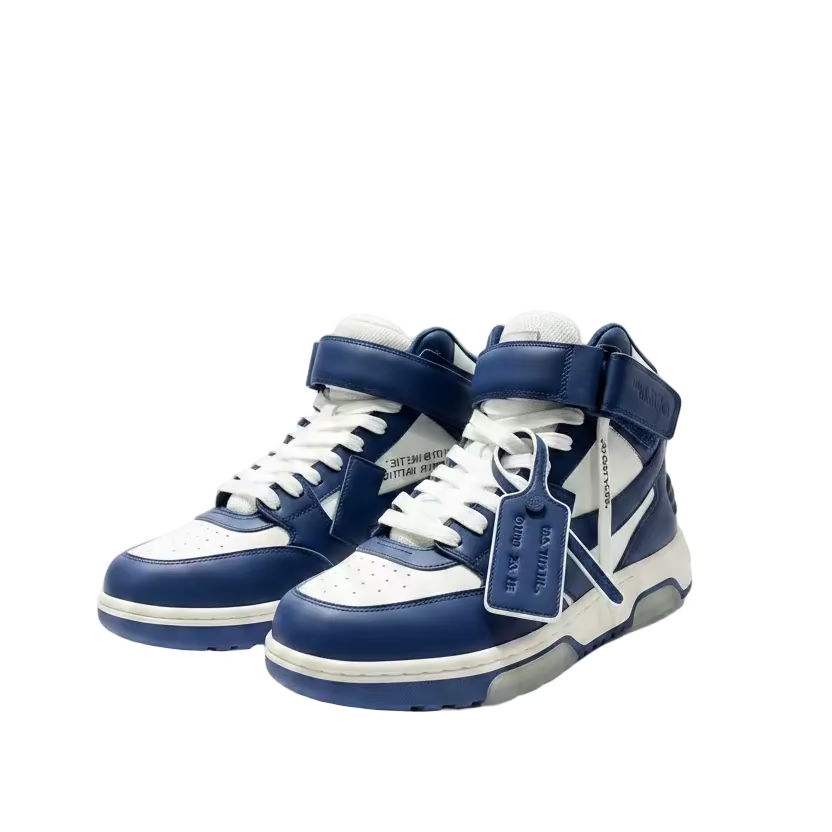 AL - Off-White Out Of Office Mid Top Navy Blue/White