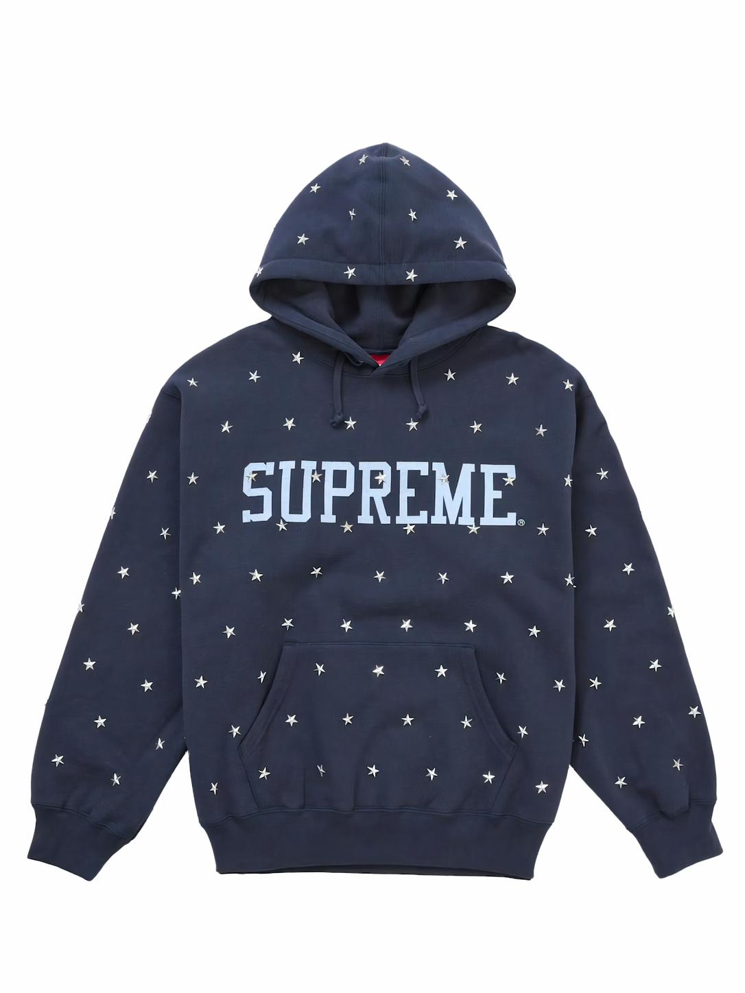 Supreme Stars Studded Hooded Sweatshirt Navy
