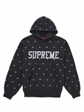 Supreme Stars Studded Hooded Sweatshirt Black