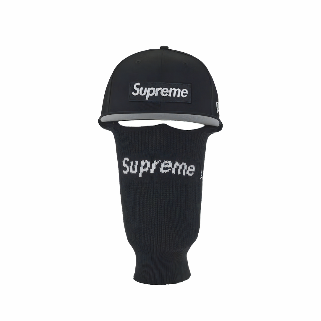 Supreme Box Logo Balaclava x New Era Black