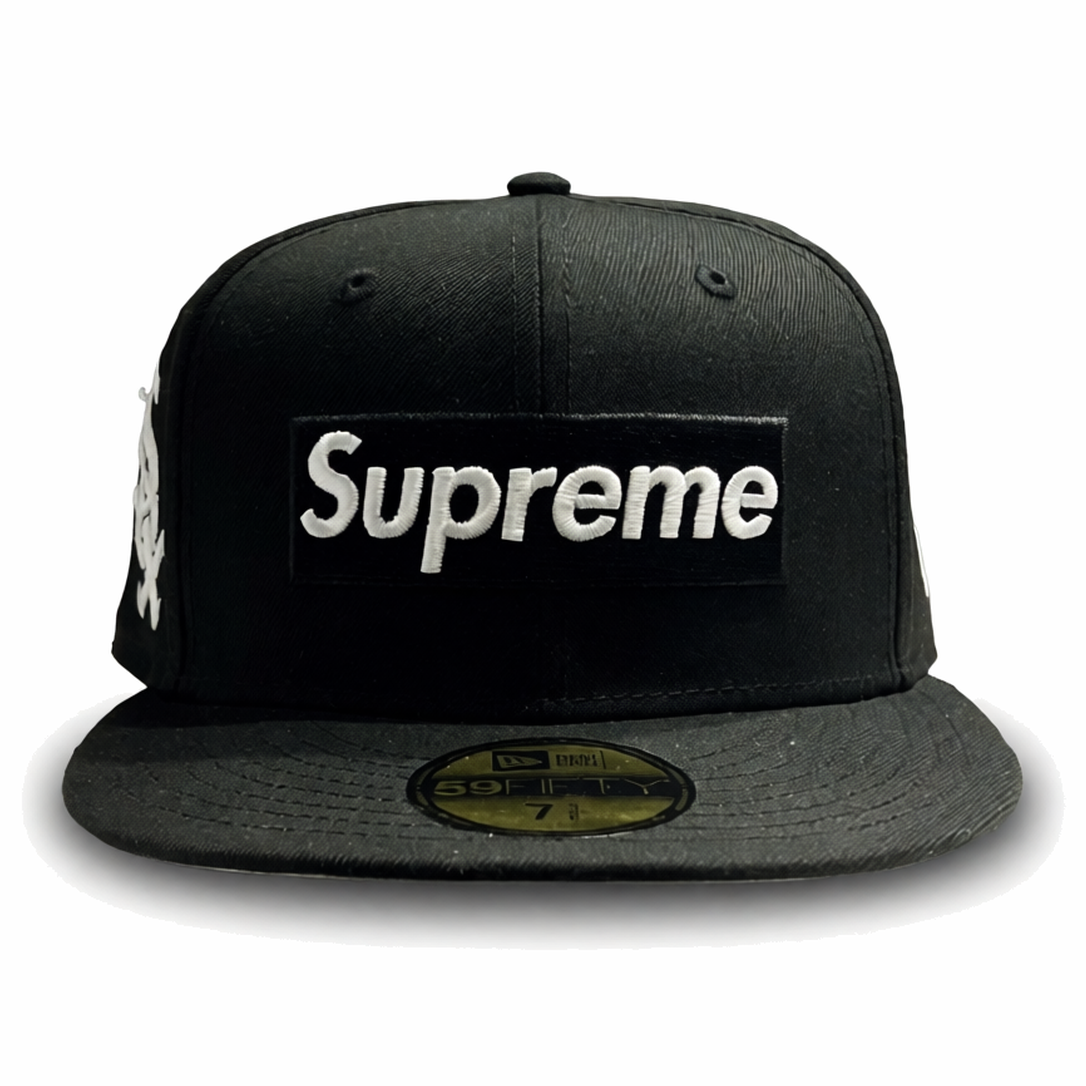 Supreme Gorro MLB Teams Box New Era White Sox Black