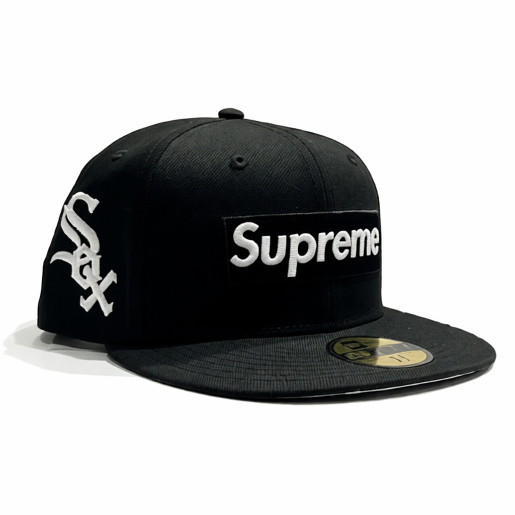 Supreme Gorro MLB Teams Box New Era White Sox Black