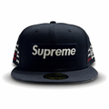 Supreme Gorro Bones Box Logo New Era Navy