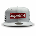 Supreme Gorro Bones Box Logo New Era Grey