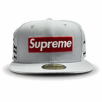 Supreme Gorro Bones Box Logo New Era Grey