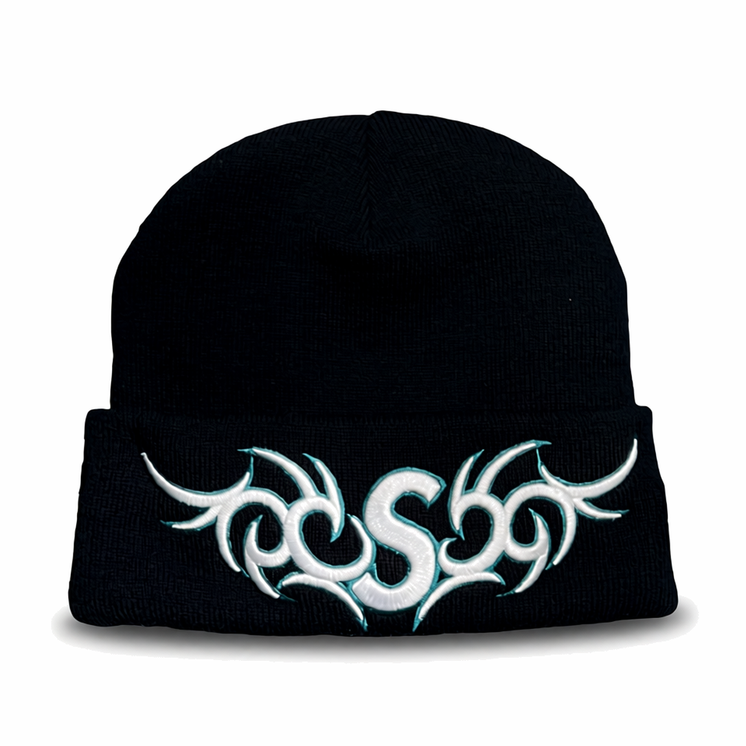 Supreme Beanie New Era Tribal S Logo Navy Azulado