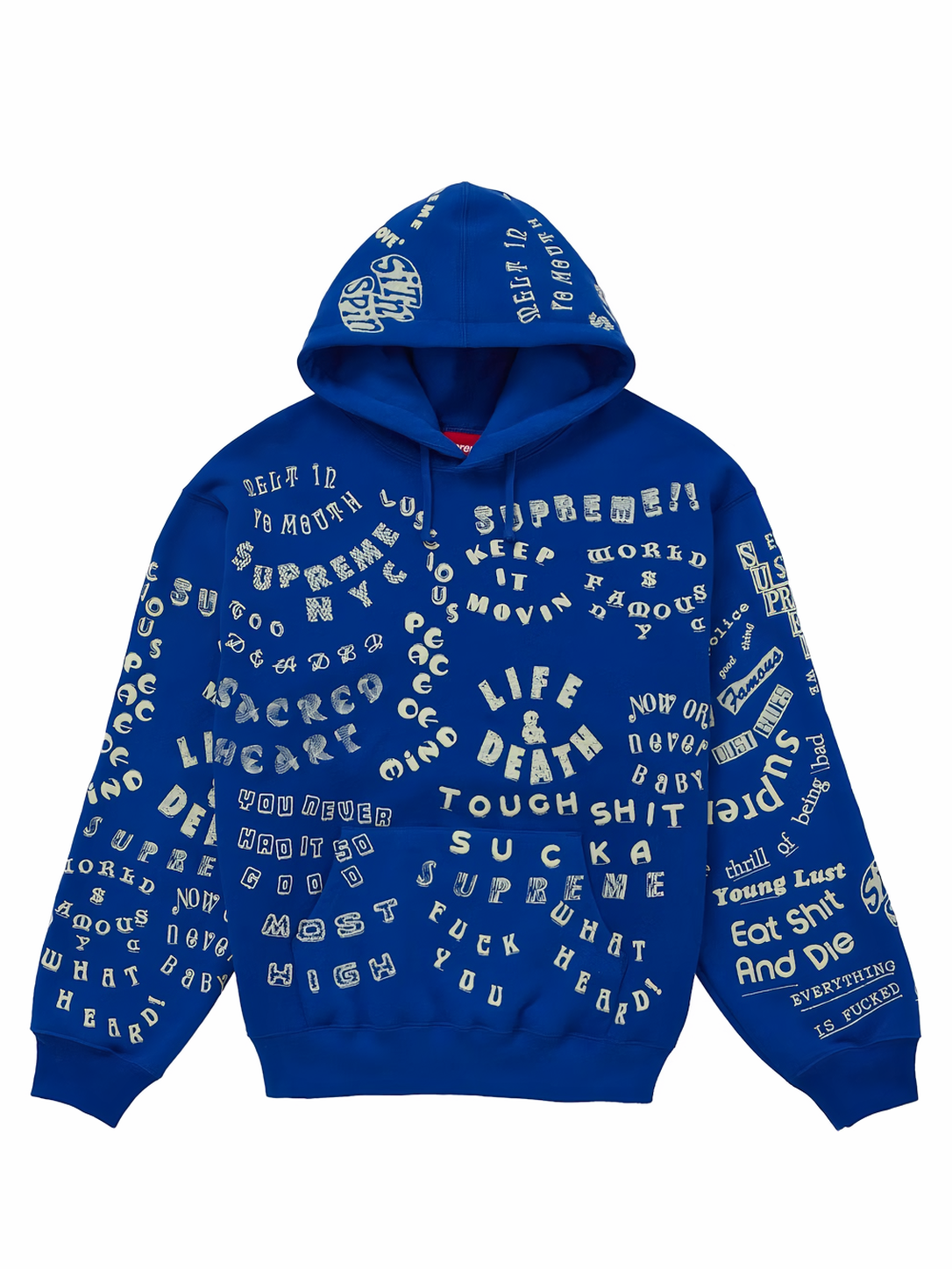 Supreme Too Deadly Sweatshirt Blue