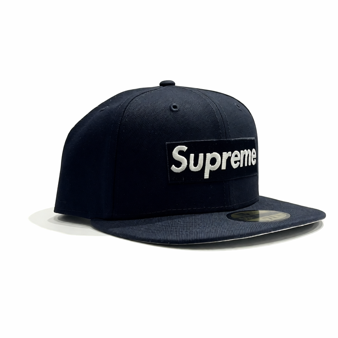 Supreme x New Era Rings Box Logo Navy