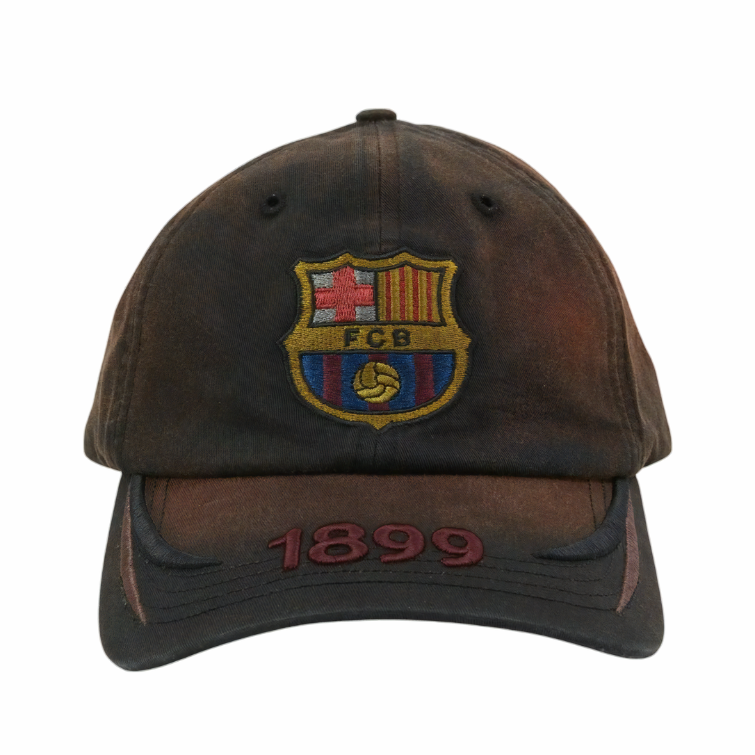 Travis Scott x FC Barcelona Gorro 1899 Distressed Hat Brown