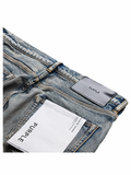 Purple Brand P005 Vintage Aged Straight Leg Jeans Mid Indigo