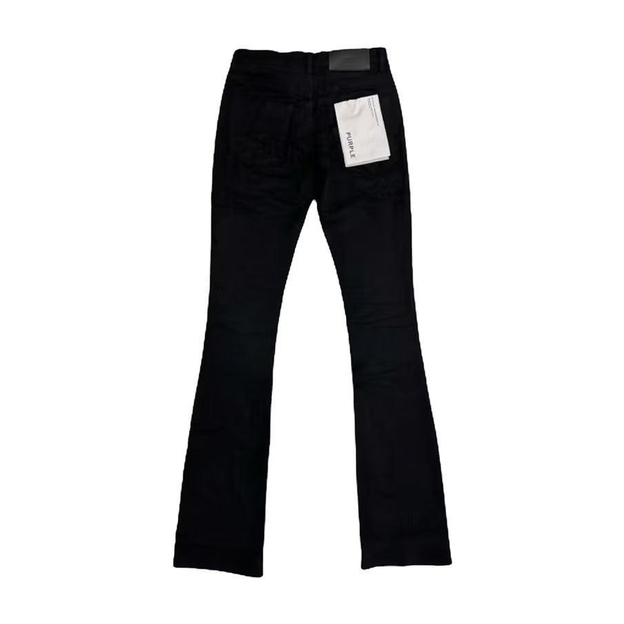 Purple Brand Skinny Super Stacked Flare Black