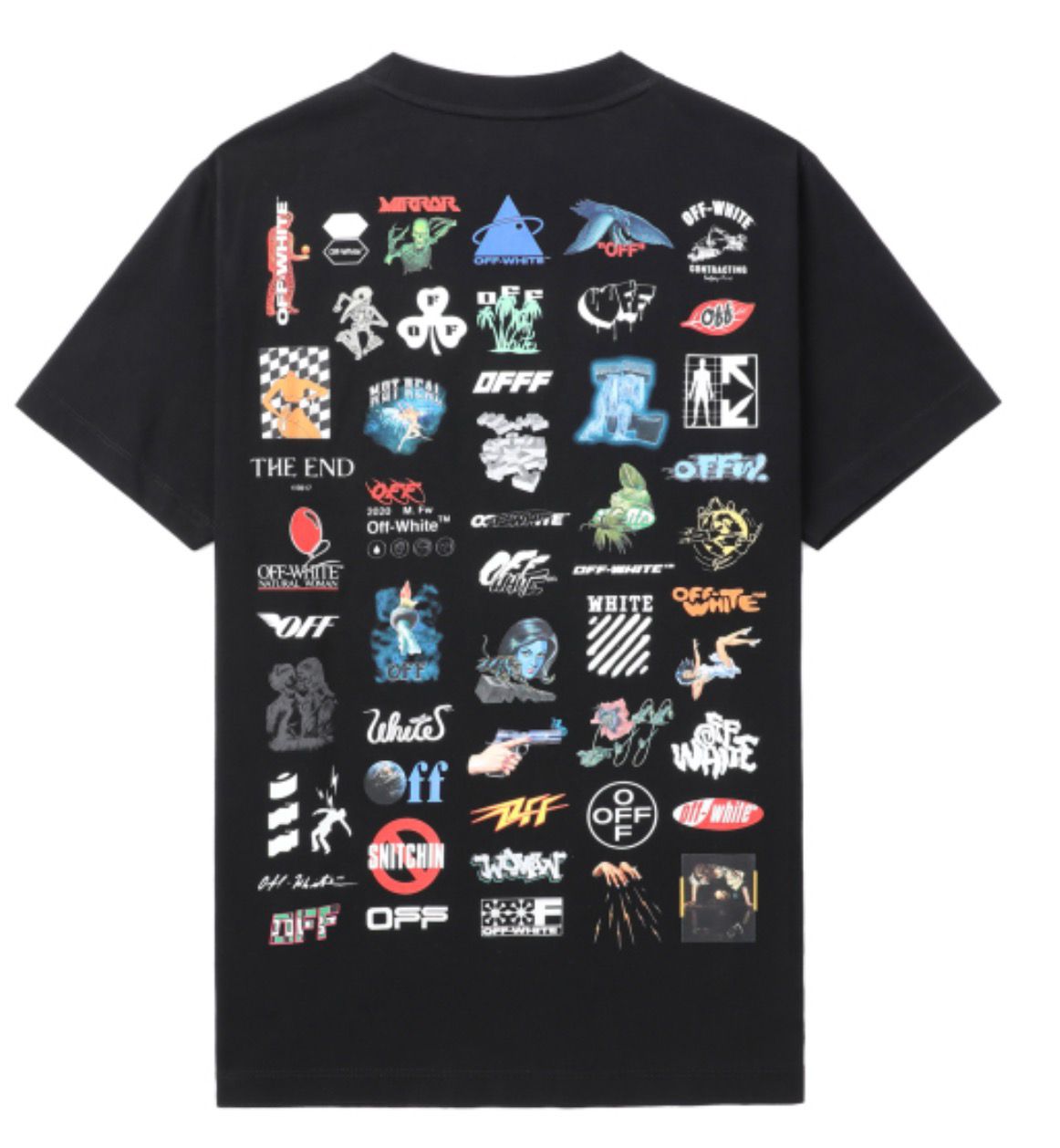 Off White T- shirt Black Logic