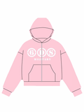 Goods Zip Up Hoodie Pink