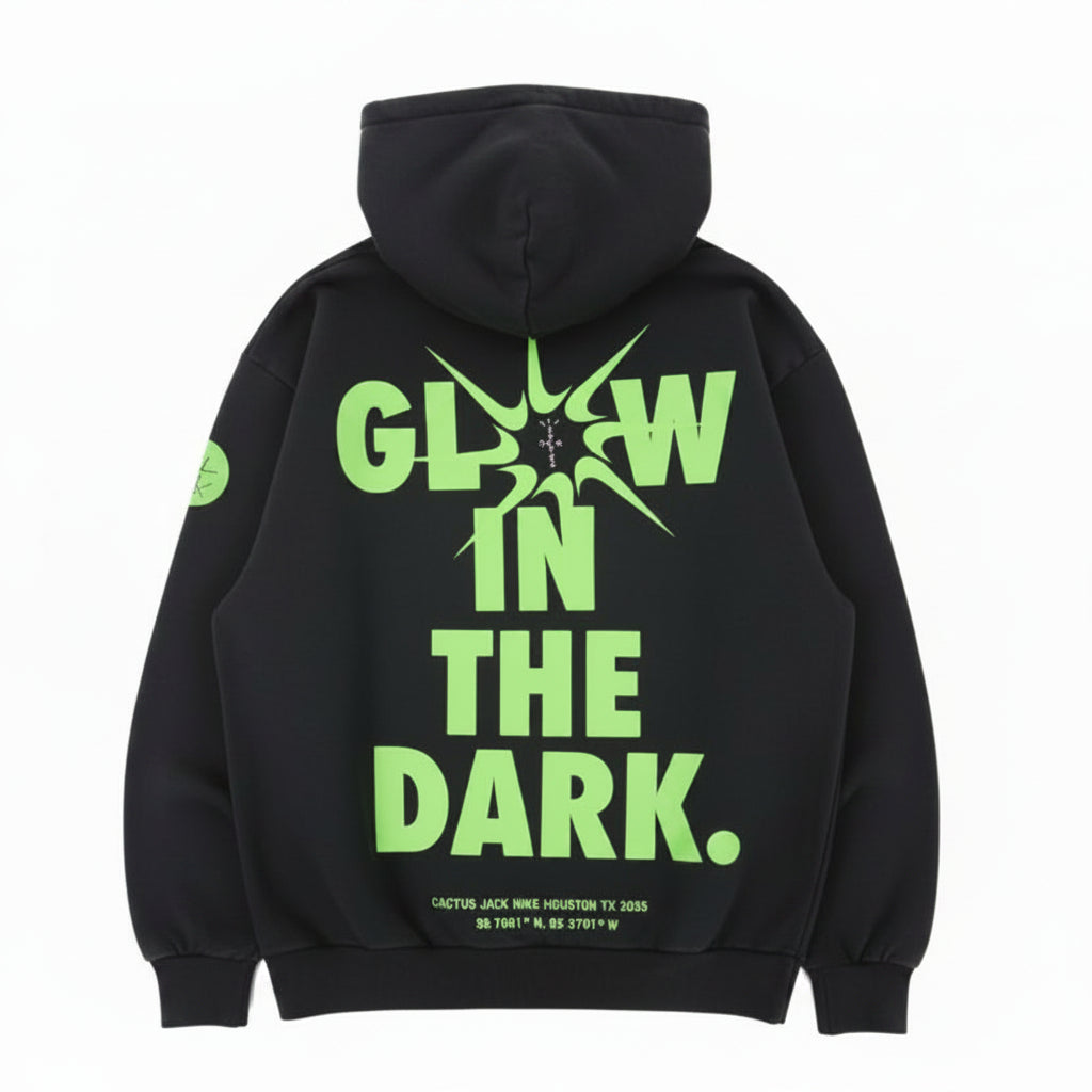 Nike Smiley Glow In The Dark Hoodie x Cactus Jack Grey